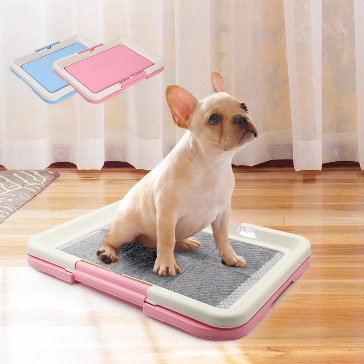 Portable Dog Training Toilet Tray - Easy-to-Clean Potty Pad for Puppies, Dogs & Cats, Indoor Pet Litter Solution