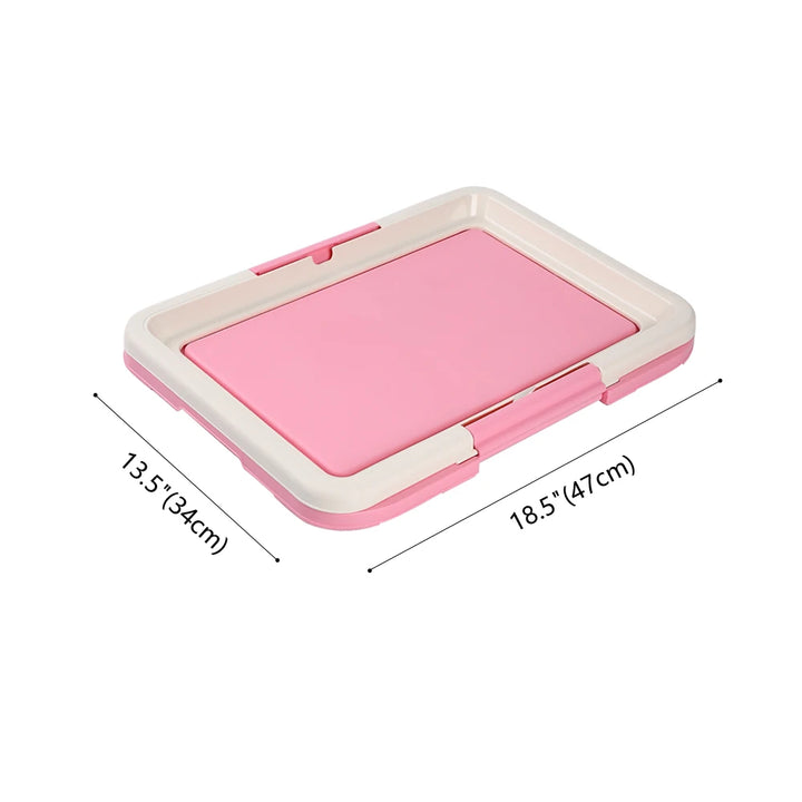 Portable Dog Training Toilet Tray - Easy-to-Clean Potty Pad for Puppies, Dogs & Cats, Indoor Pet Litter Solution