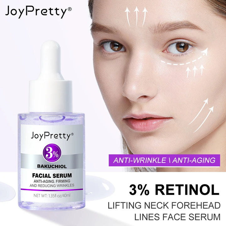 Retinol Anti-Aging Face Serum - Collagen & Hyaluronic Acid for Wrinkle Reduction, Lifting & Glowing Skin (40ml)