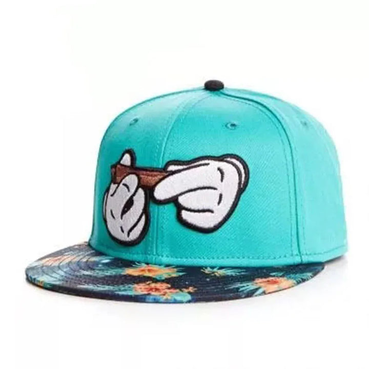 Cartoon Big Eyes Cookie Snapback Hat – Fun, Adjustable, and Perfect for Any Adventure! 🧢🍪"