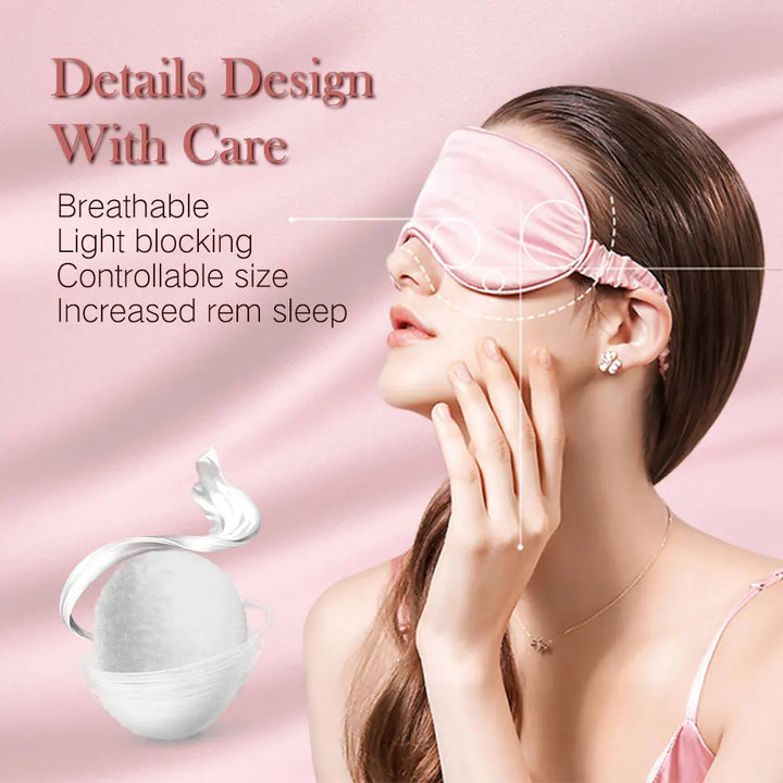 3D Silk Sleep Eye Mask – Luxurious Comfort for Deep, Restful Sleep