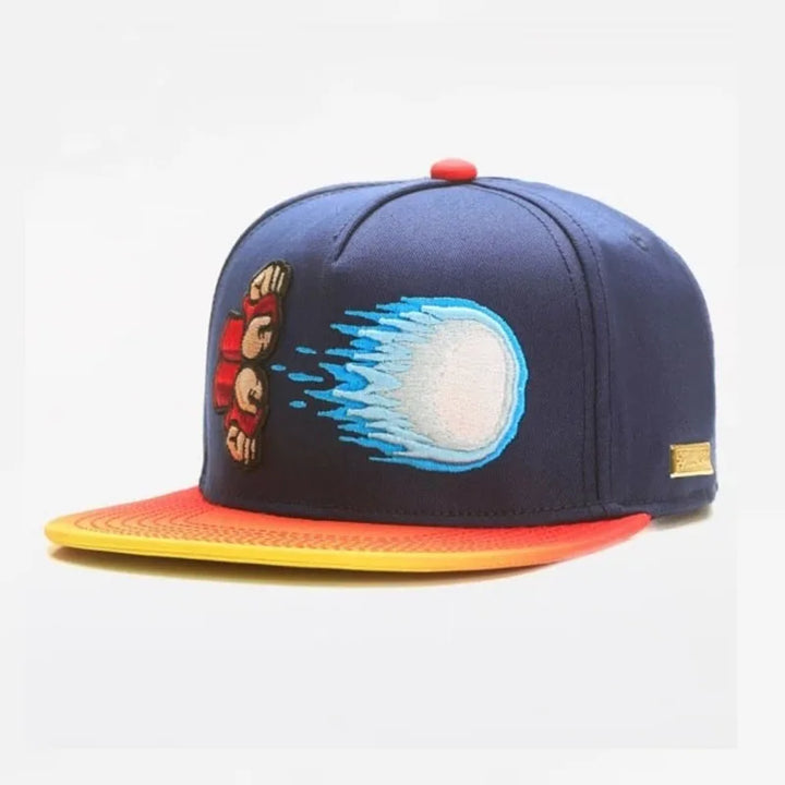 Cartoon Big Eyes Cookie Snapback Hat – Fun, Adjustable, and Perfect for Any Adventure! 🧢🍪"