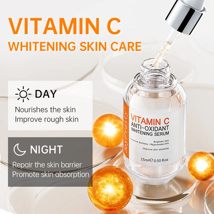 Vitamin C Face Serum - Hyaluronic Acid & Collagen for Glowing, Moisturized Skin and Melanin Reduction