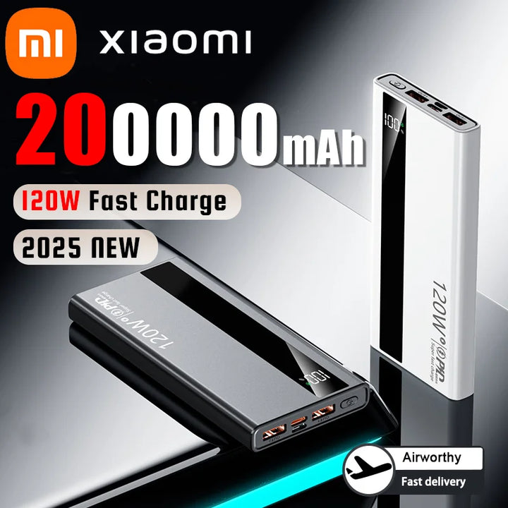 Xiaomi 200,000mAh Power Bank - 120W Super Fast Charging for All Your Devices 🔋⚡