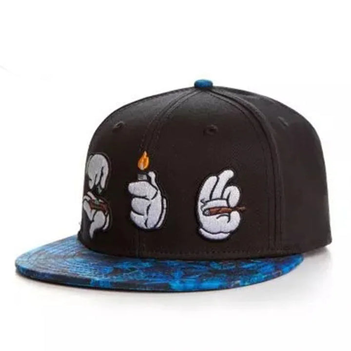 Cartoon Big Eyes Cookie Snapback Hat – Fun, Adjustable, and Perfect for Any Adventure! 🧢🍪"