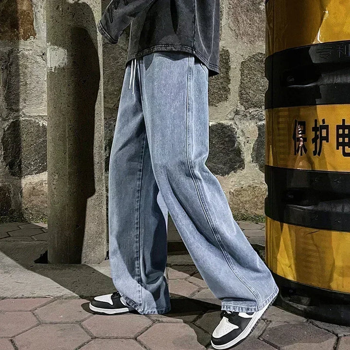 Men's Loose Streetwear Jeans – Wide-Leg Relaxed Fit