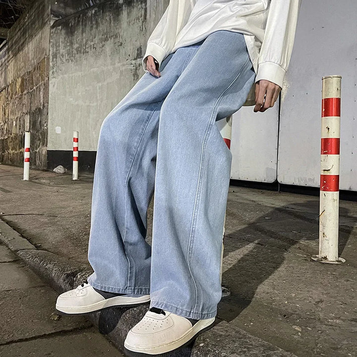 Men's Loose Streetwear Jeans – Wide-Leg Relaxed Fit